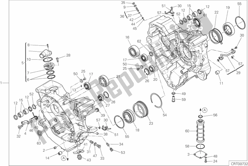 Wszystkie części do 010 - Para Pó? Korb Ducati Diavel Xdiavel S 1260 2016